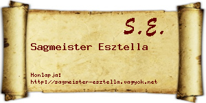 Sagmeister Esztella névjegykártya